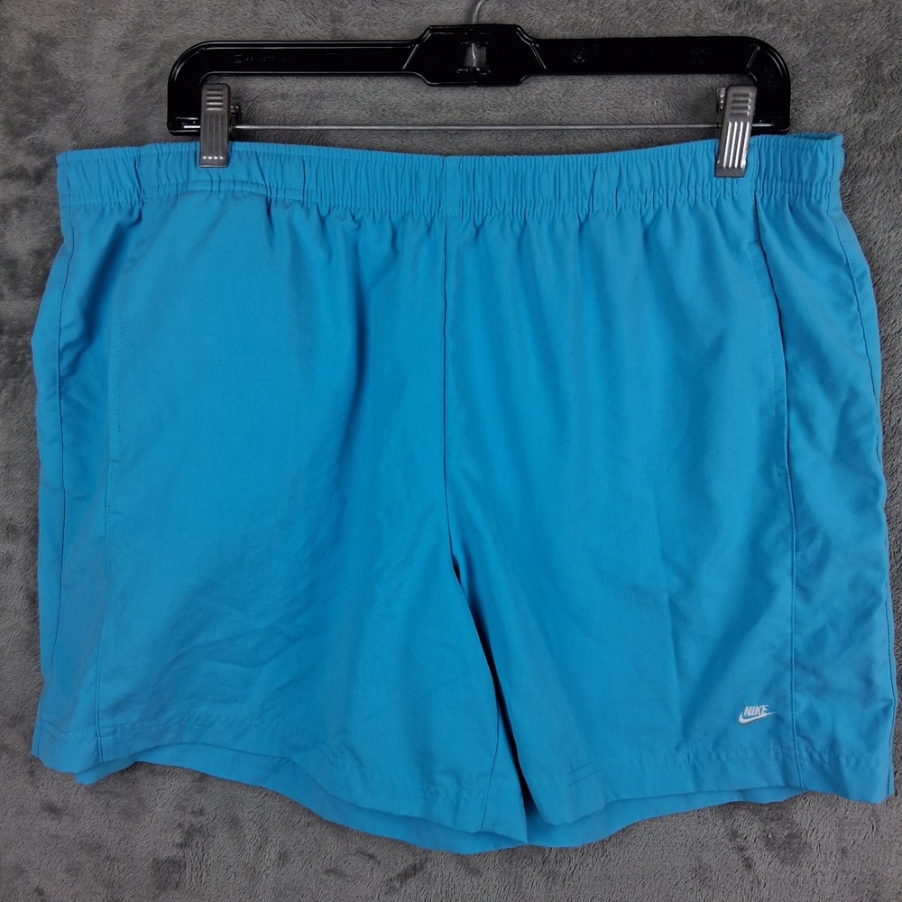 Nike Sporstwear Training Shorts Womens XL Light Blue Athletic Woven 274824-464
